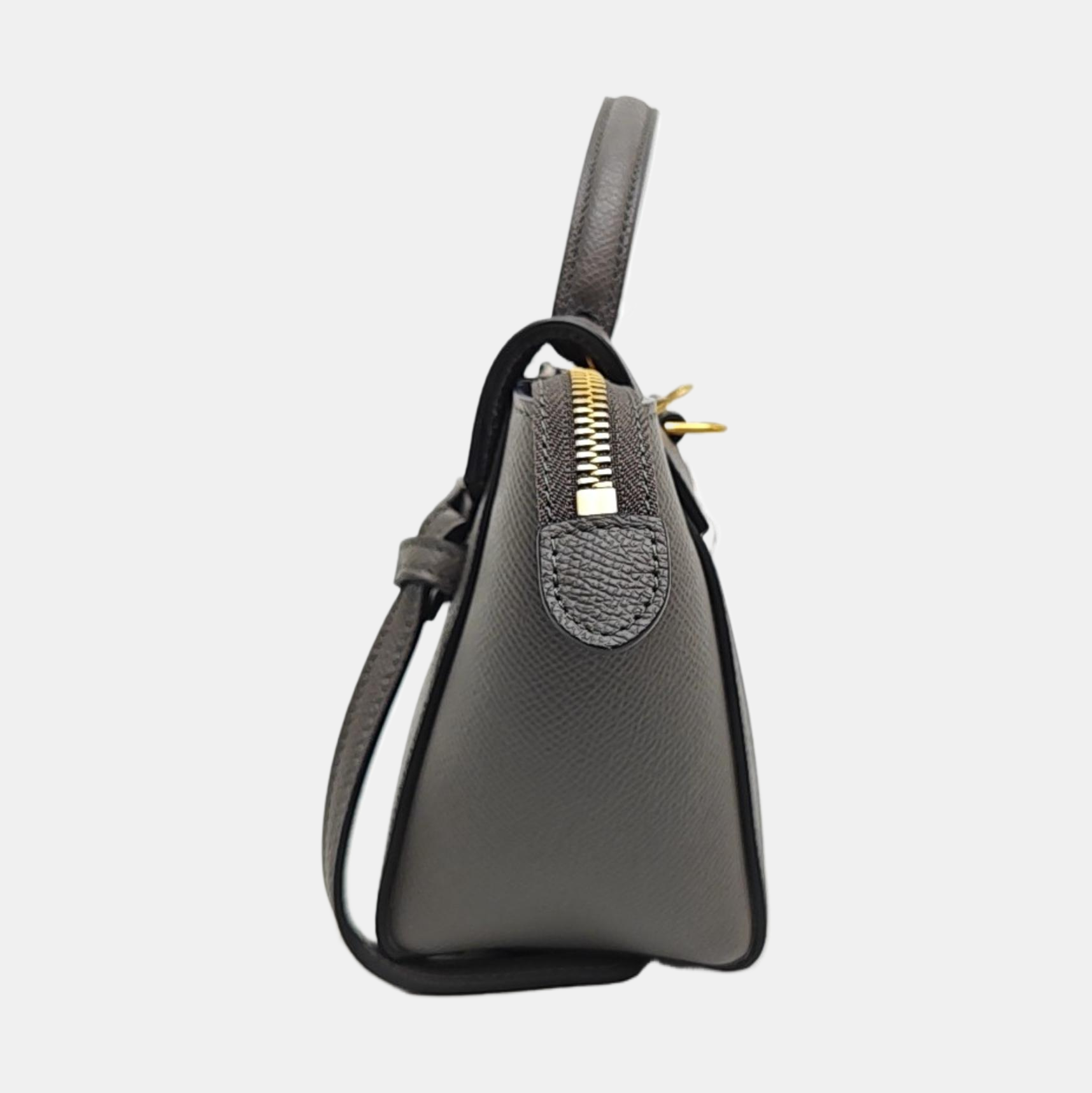 BELT PICO Calfskin Gray
