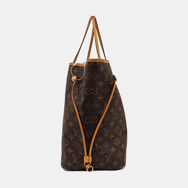 NEVERFULL GM Monogram Coated Canvas Brown