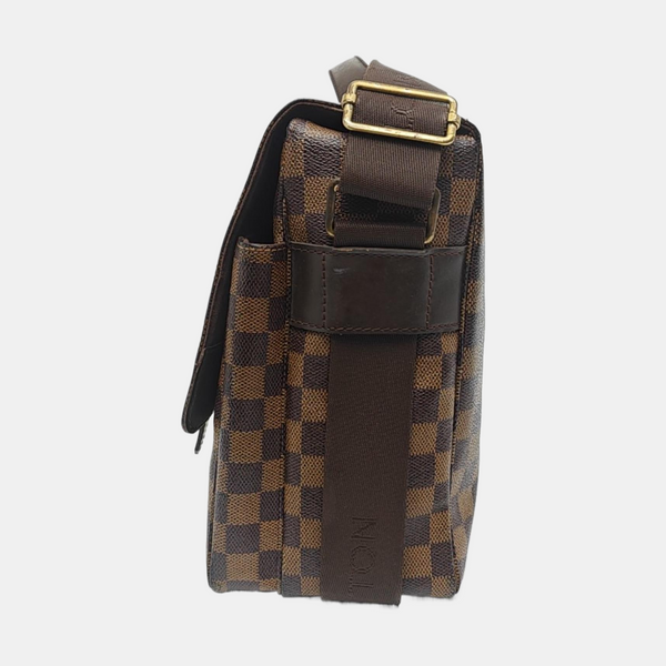 BROADWAY Damier Ebene Coated Canvas Brown