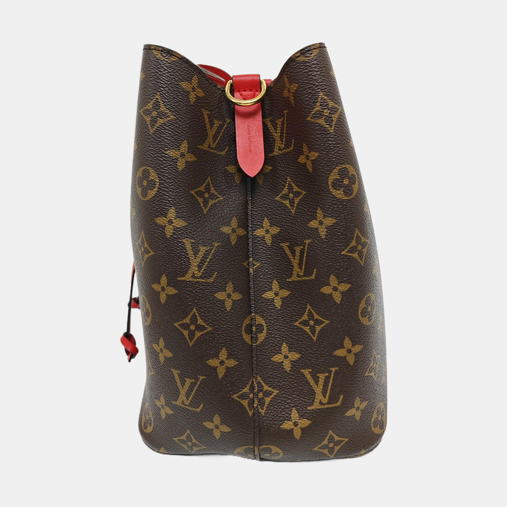 Authenticated pre-owned  NÉONOÉ MM Monogram Coated Canvas Brown - Bucket Bag at Looply