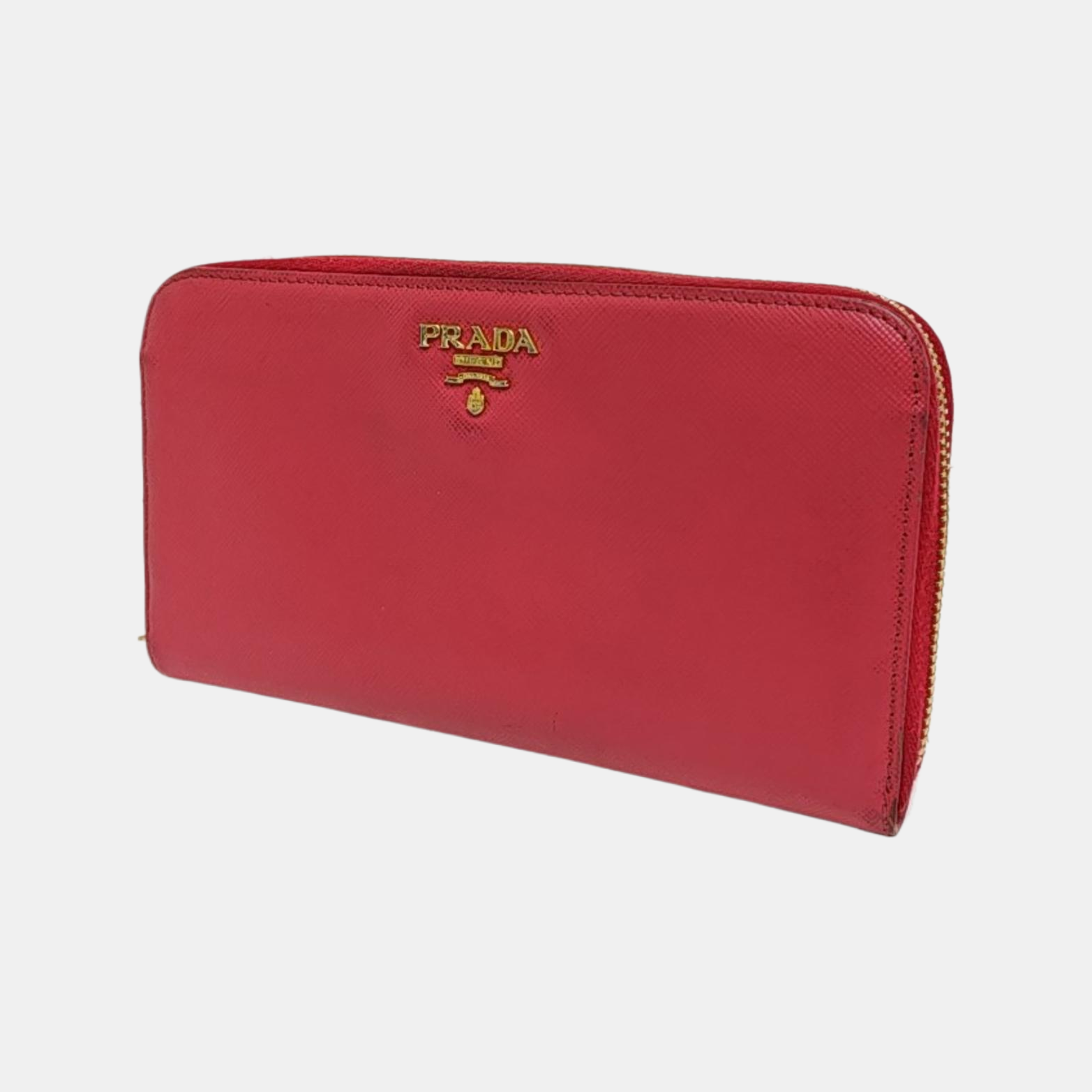 Zippy Wallet Saffiano Calfskin Red Wallet