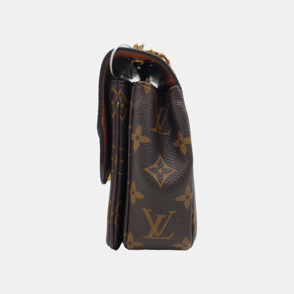 MARCEAU Monogram Coated Canvas Brown