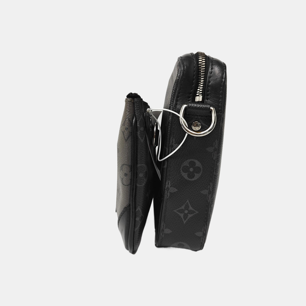 TRIO Monogram Coated Canvas Gray