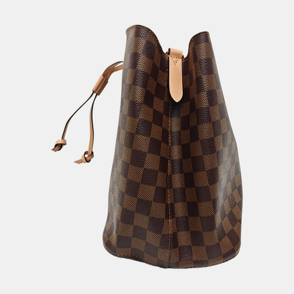 NÉONOÉ MM Damier Ebene Coated Canvas Brown
