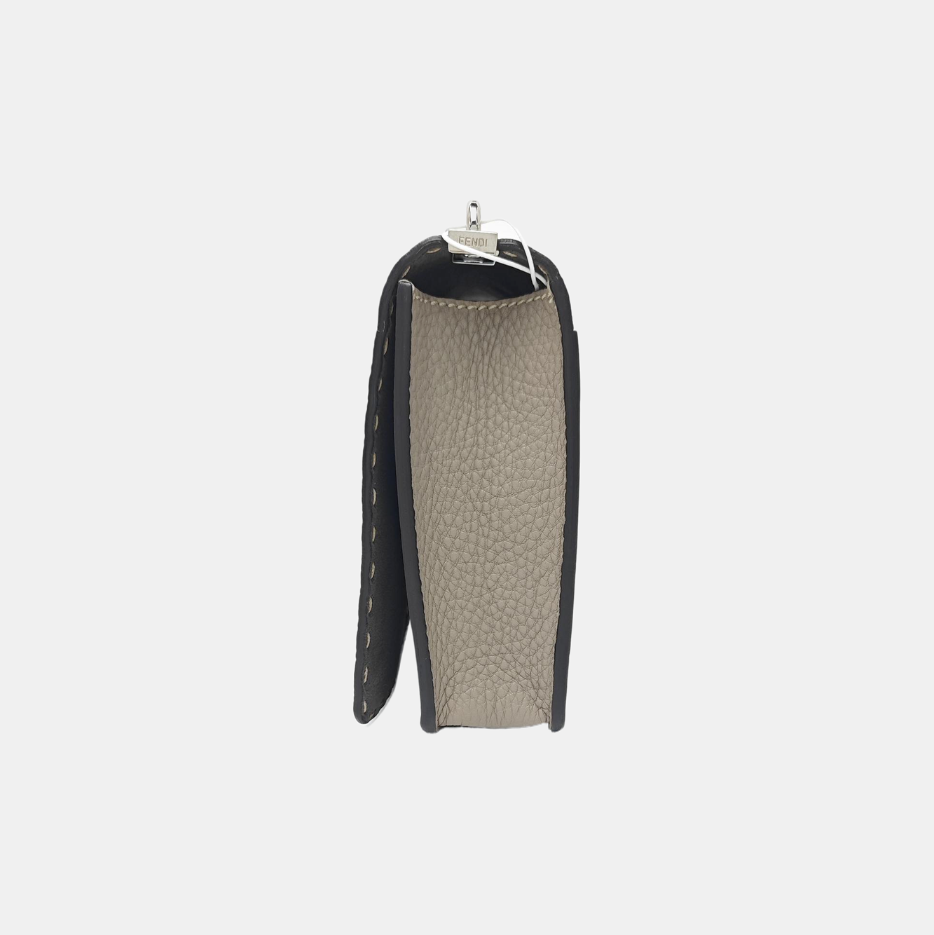 Calfskin Shoulder Bag Gray