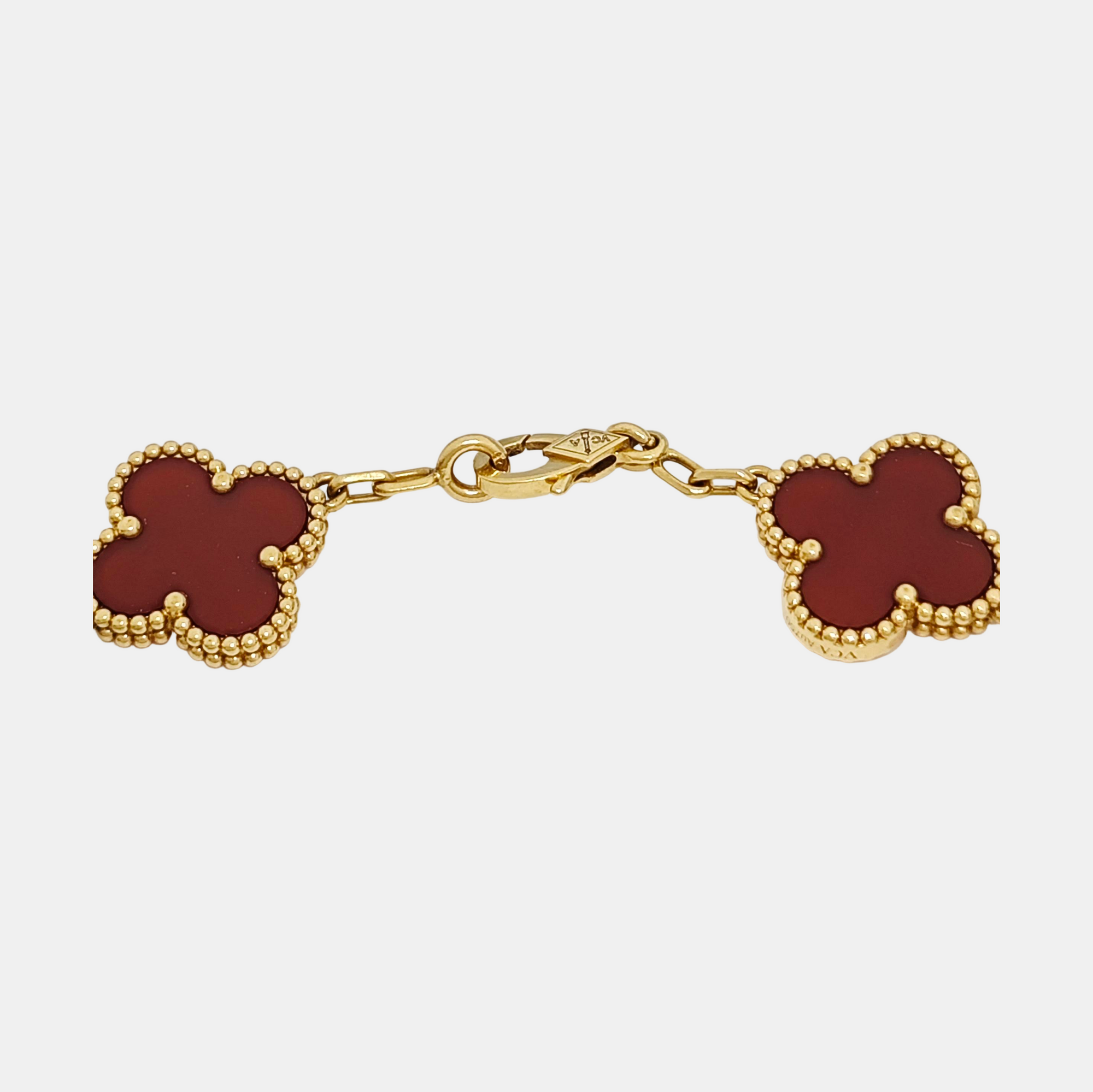 Vintage Alhambra 18k Gold Bracelet
