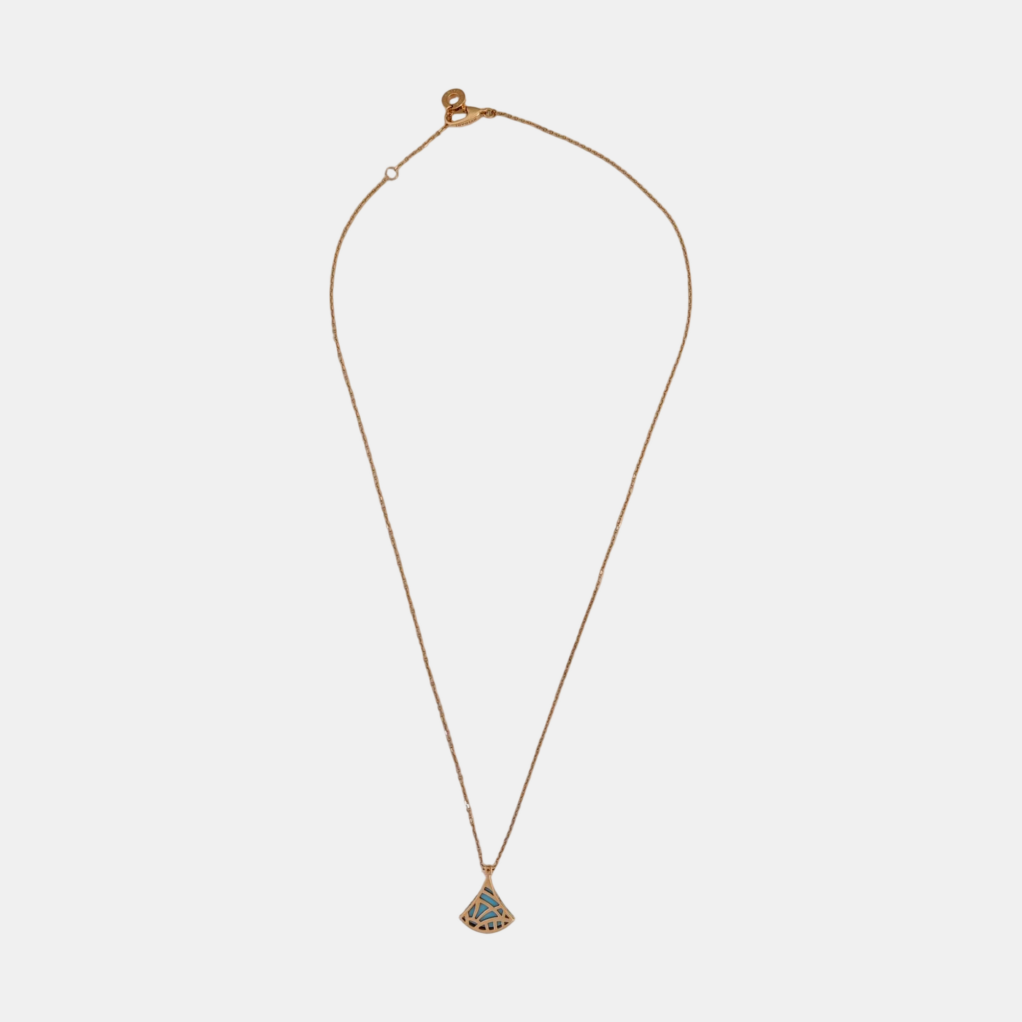 DIVAS' DREAM 18k Rose Gold Blue Necklace