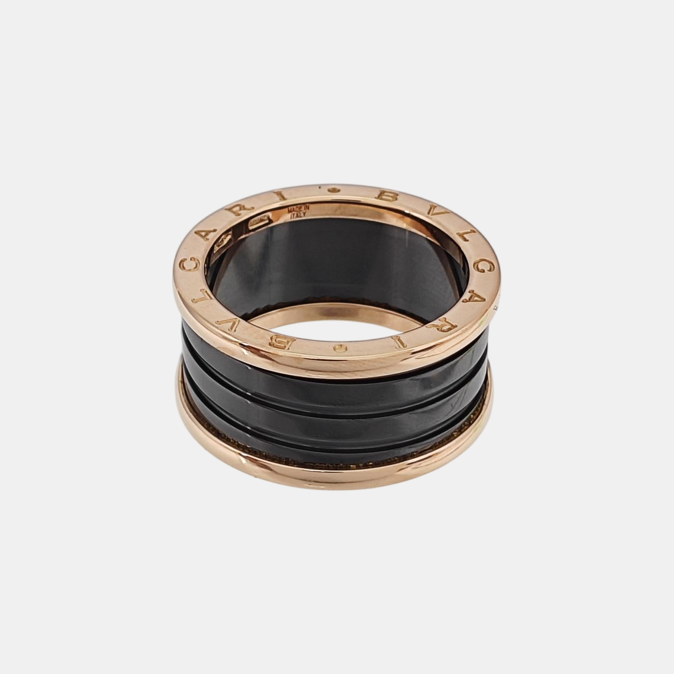B.ZERO1 18k Rose Gold Ring EU 62
