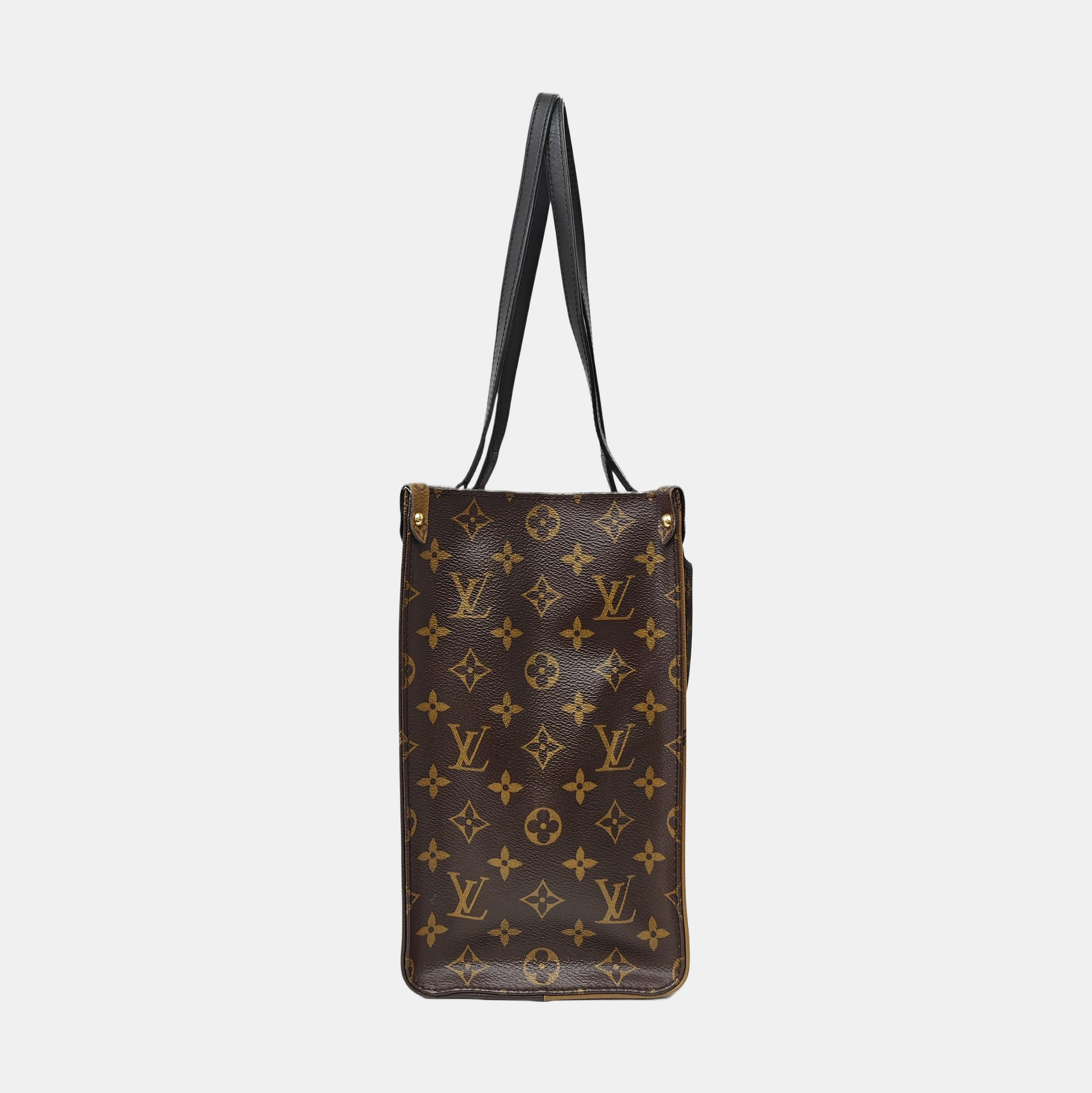 ONTHEGO MM Monogram Coated Canvas Brown