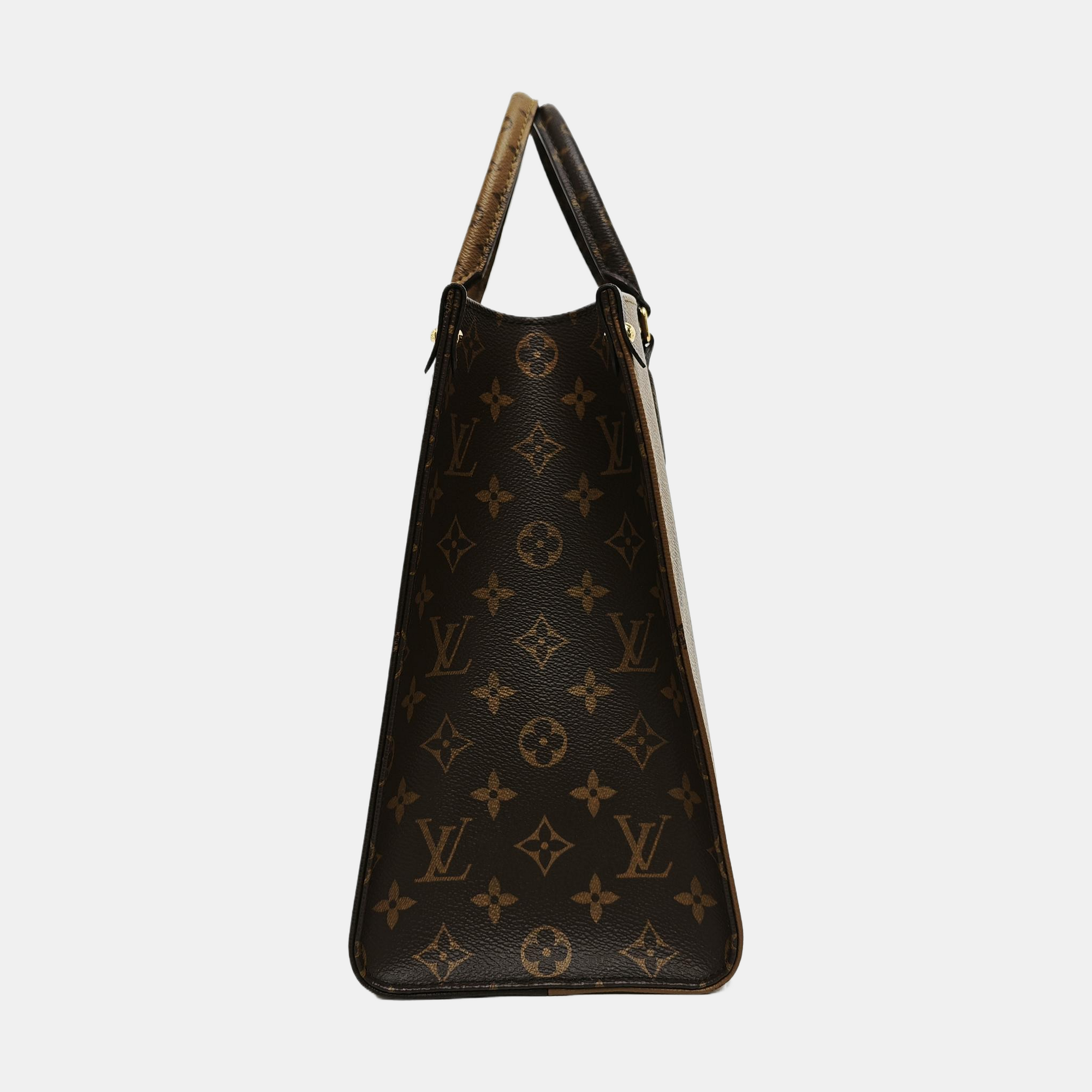 ONTHEGO MM Monogram Coated Canvas Brown
