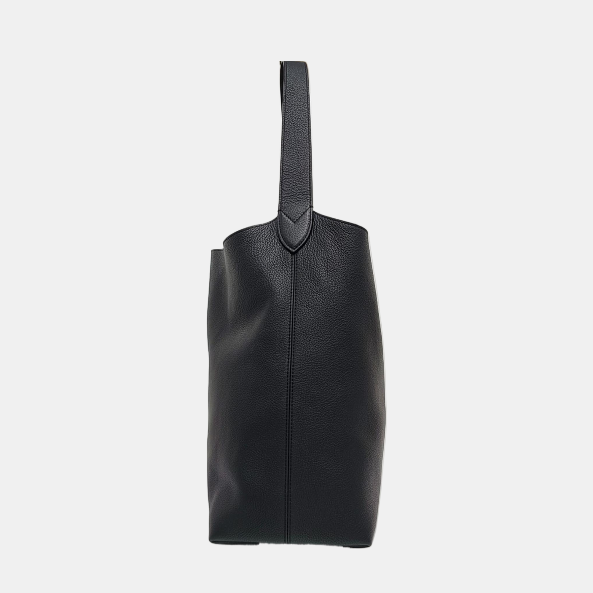 LOW KEY HOBO MM Monogram Calfskin Black