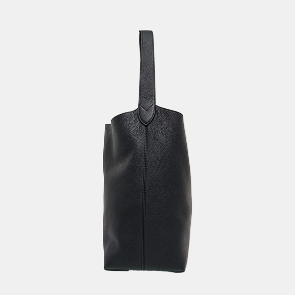 LOW KEY HOBO MM Monogram Calfskin Black