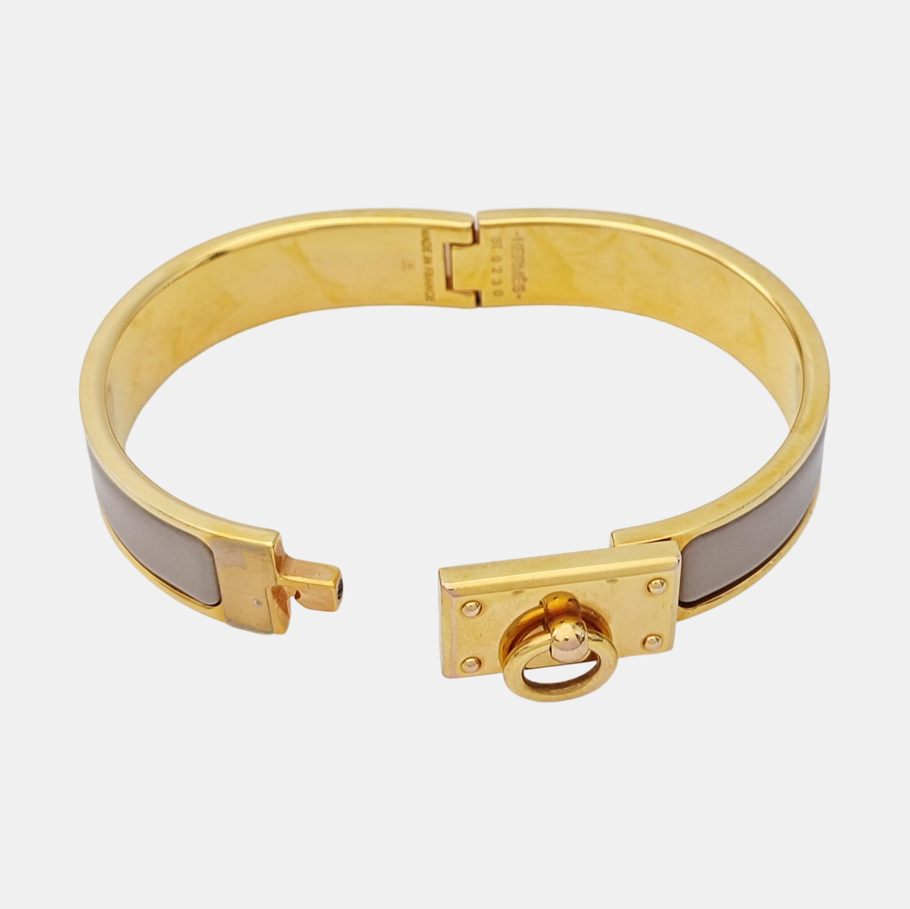 Clic Anneau Metal Gold Bangle