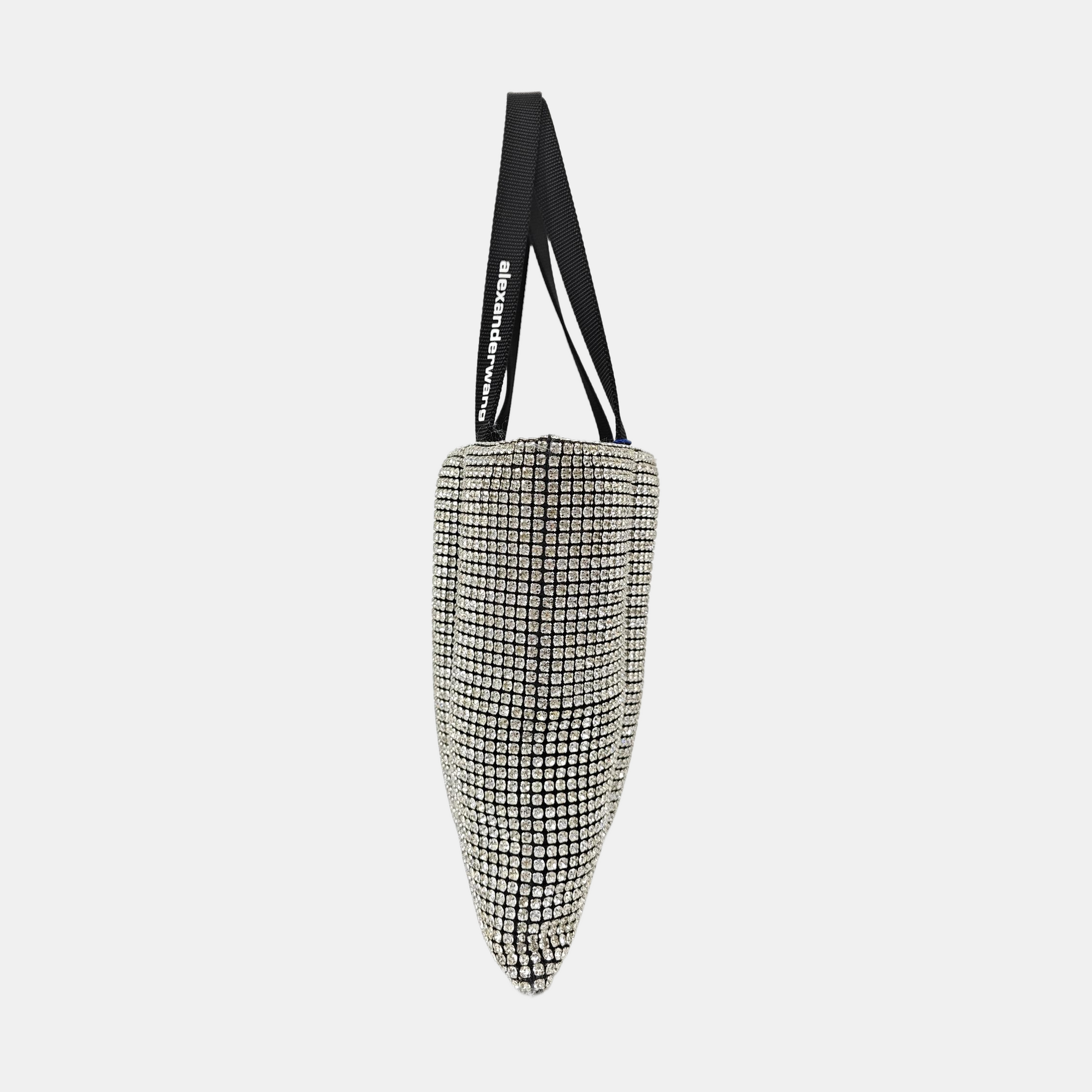Lab-Grown Diamond Top Handle Bag Black