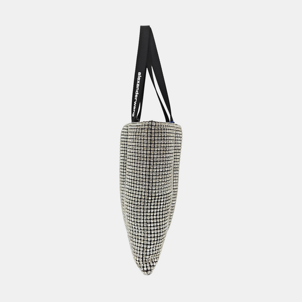 Lab-Grown Diamond Top Handle Bag Black