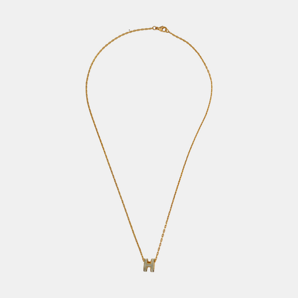 Pop H Metal Gold Necklace