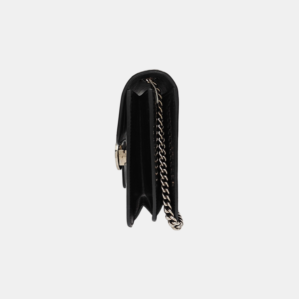 Interlocking G Small Calfskin Black
