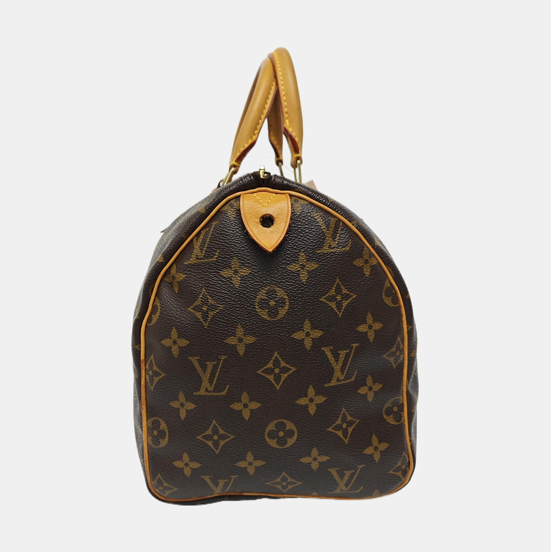 SPEEDY 30 Monogram Coated Canvas Brown