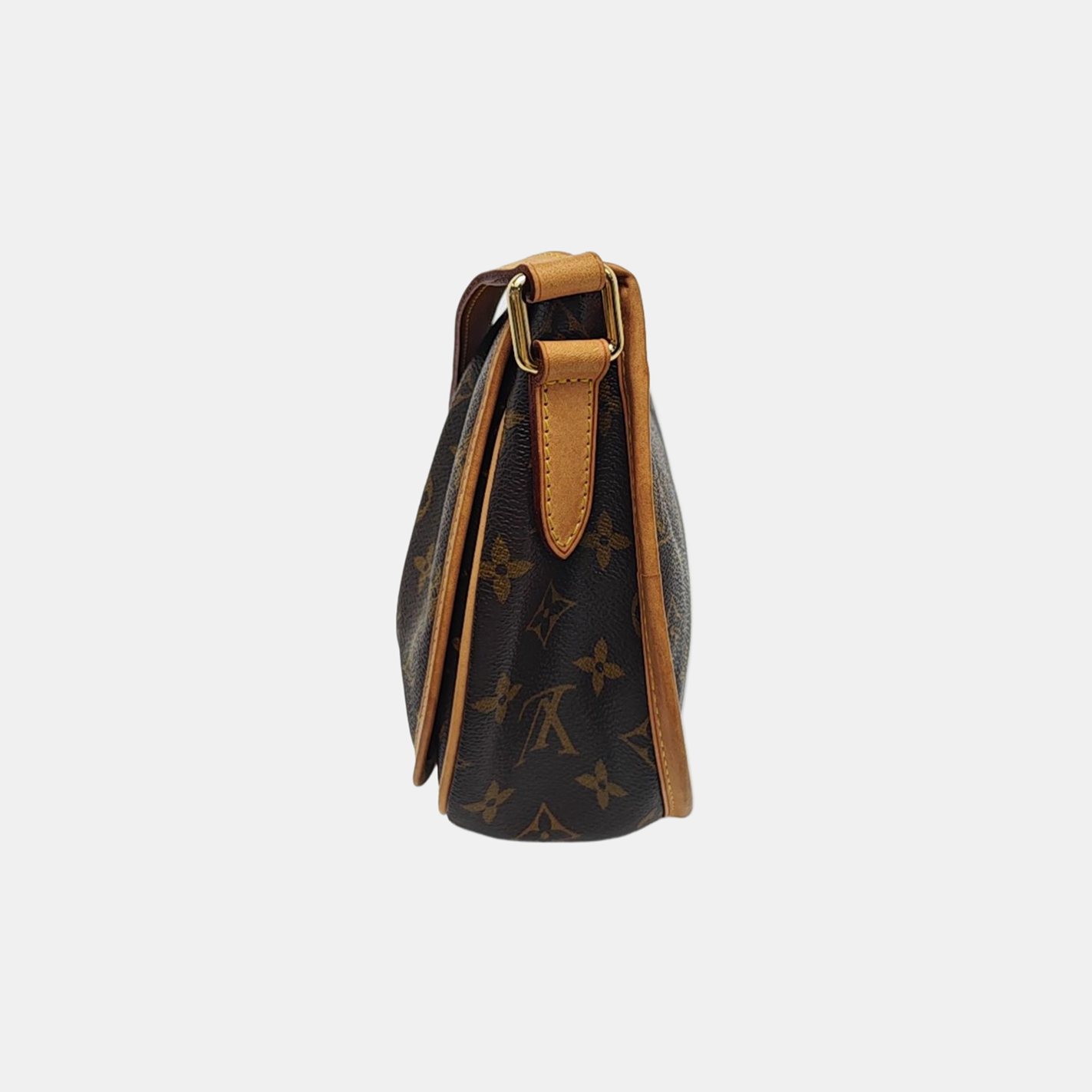 MENILMONTANT PM Monogram Coated Canvas Brown
