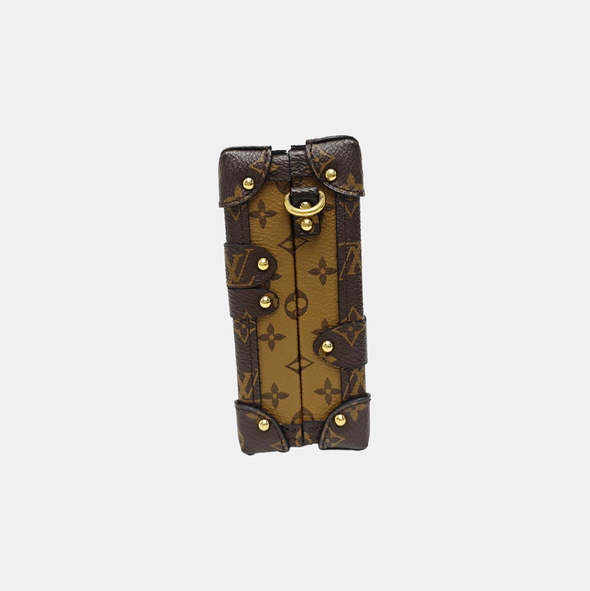 PETITE MALLE Monogram Coated Canvas Brown