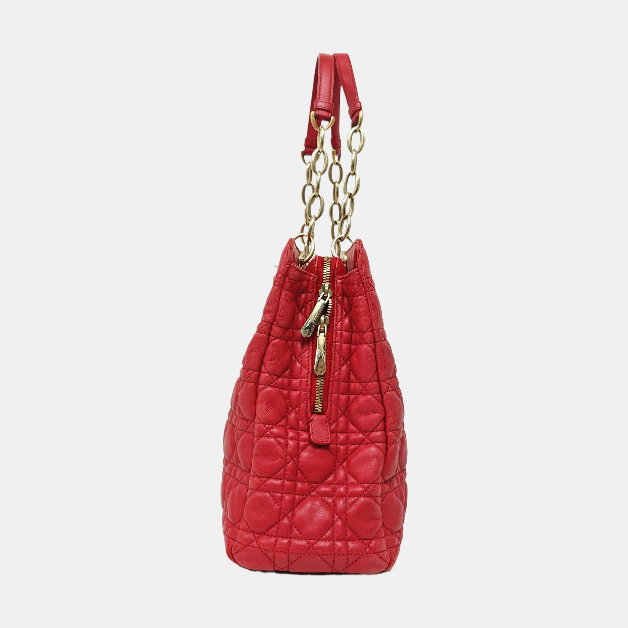 Dior Soft Cannage Lambskin Red