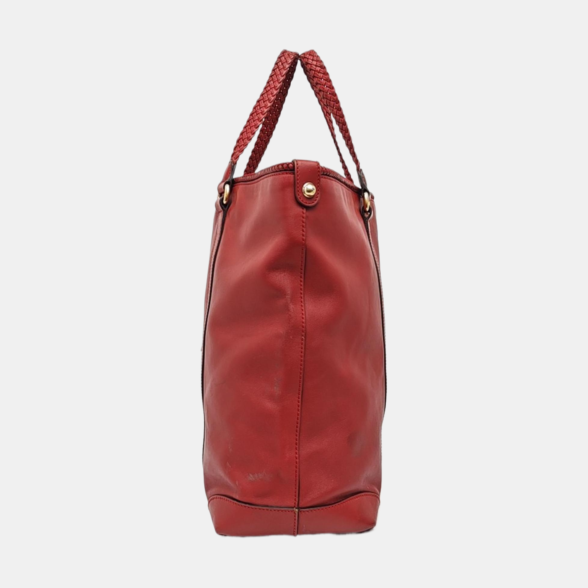 Calfskin Tote Bag Red
