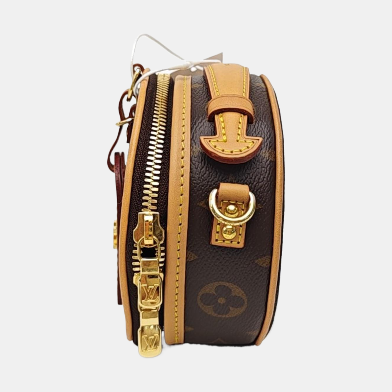 BOITE CHAPEAU Mini Monogram Coated Canvas Brown
