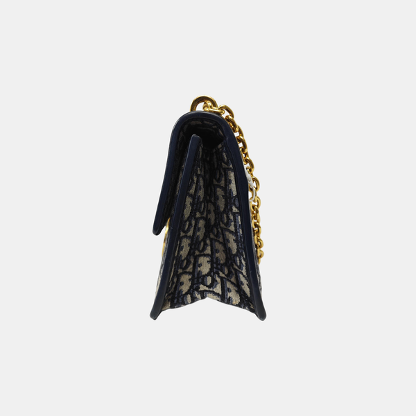 30 Montaigne Oblique Canvas Blue