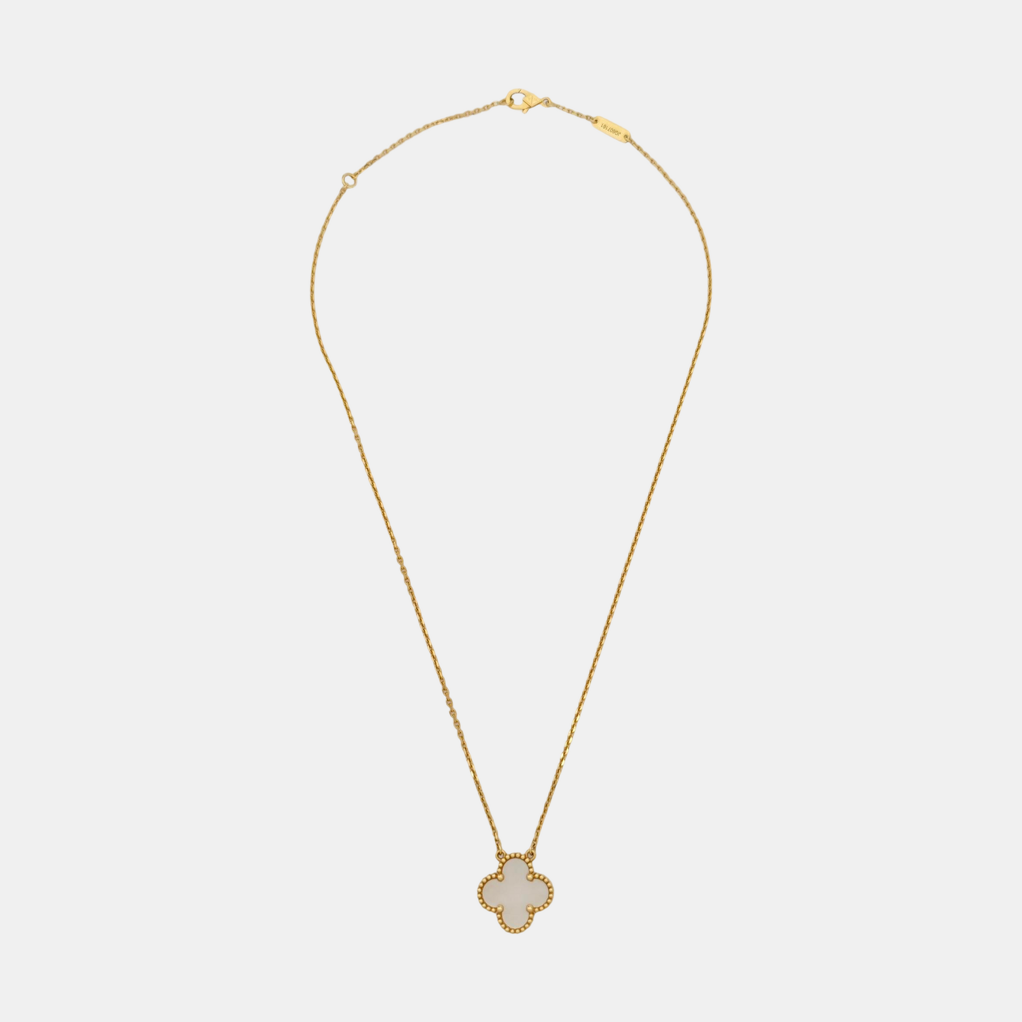 Vintage Alhambra 18k Gold Necklace