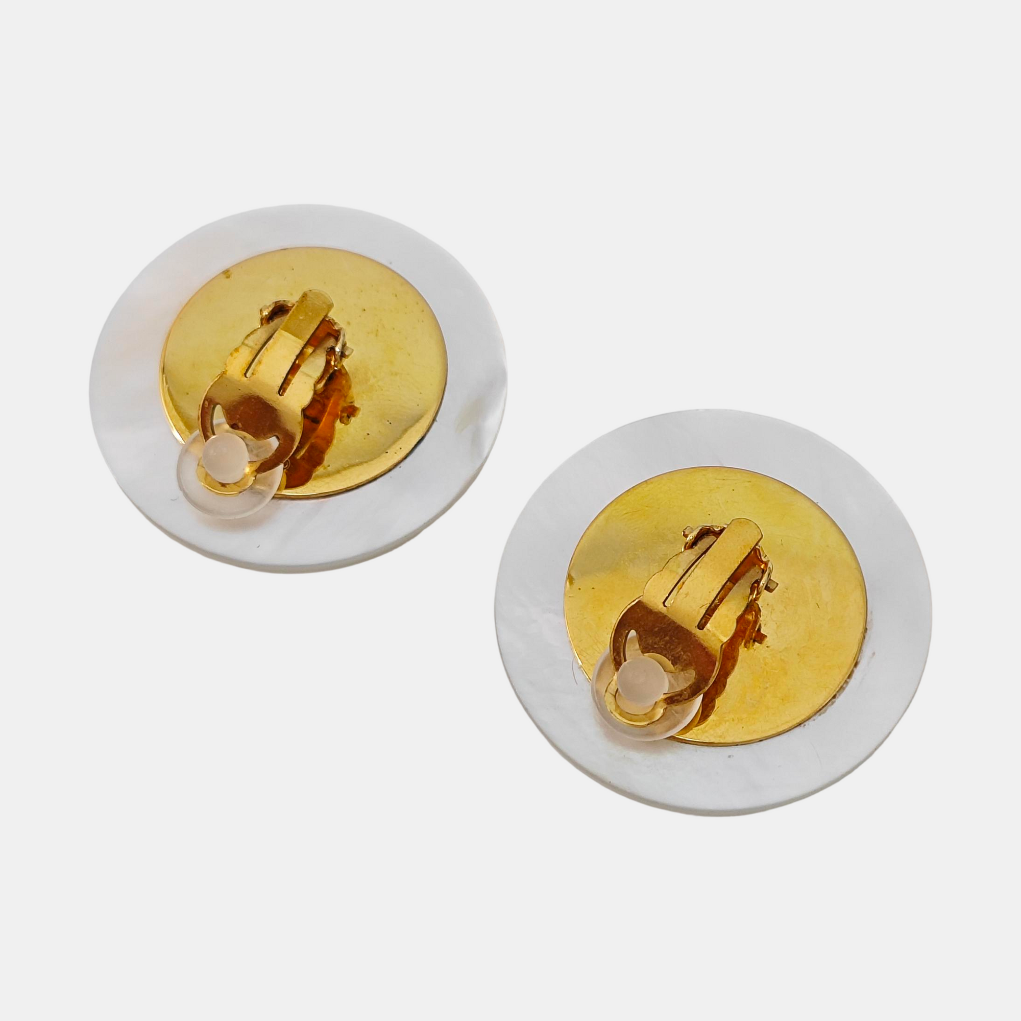 Metal Black Clip On Earrings