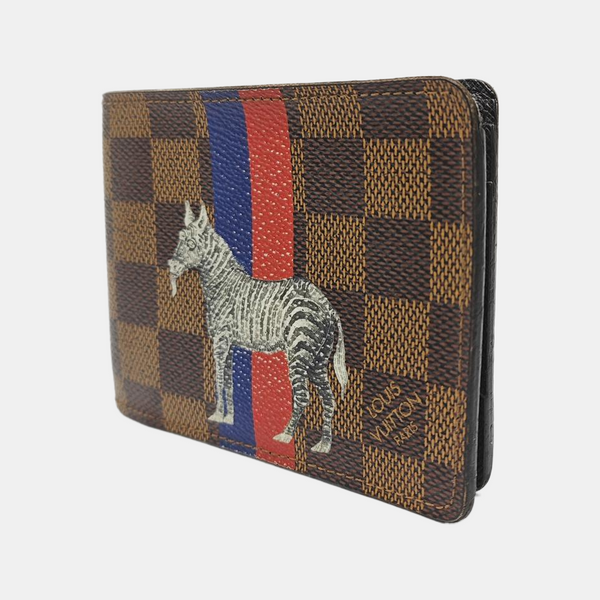 Damier Ebene Coated Canvas Wallet Brown