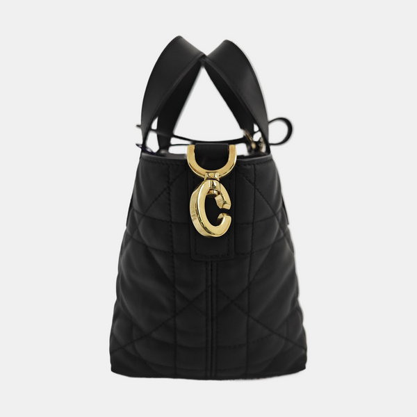 Toujours Nano Cannage Calfskin Black