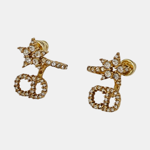 Clair D Lune Metal Gold Stud Earrings