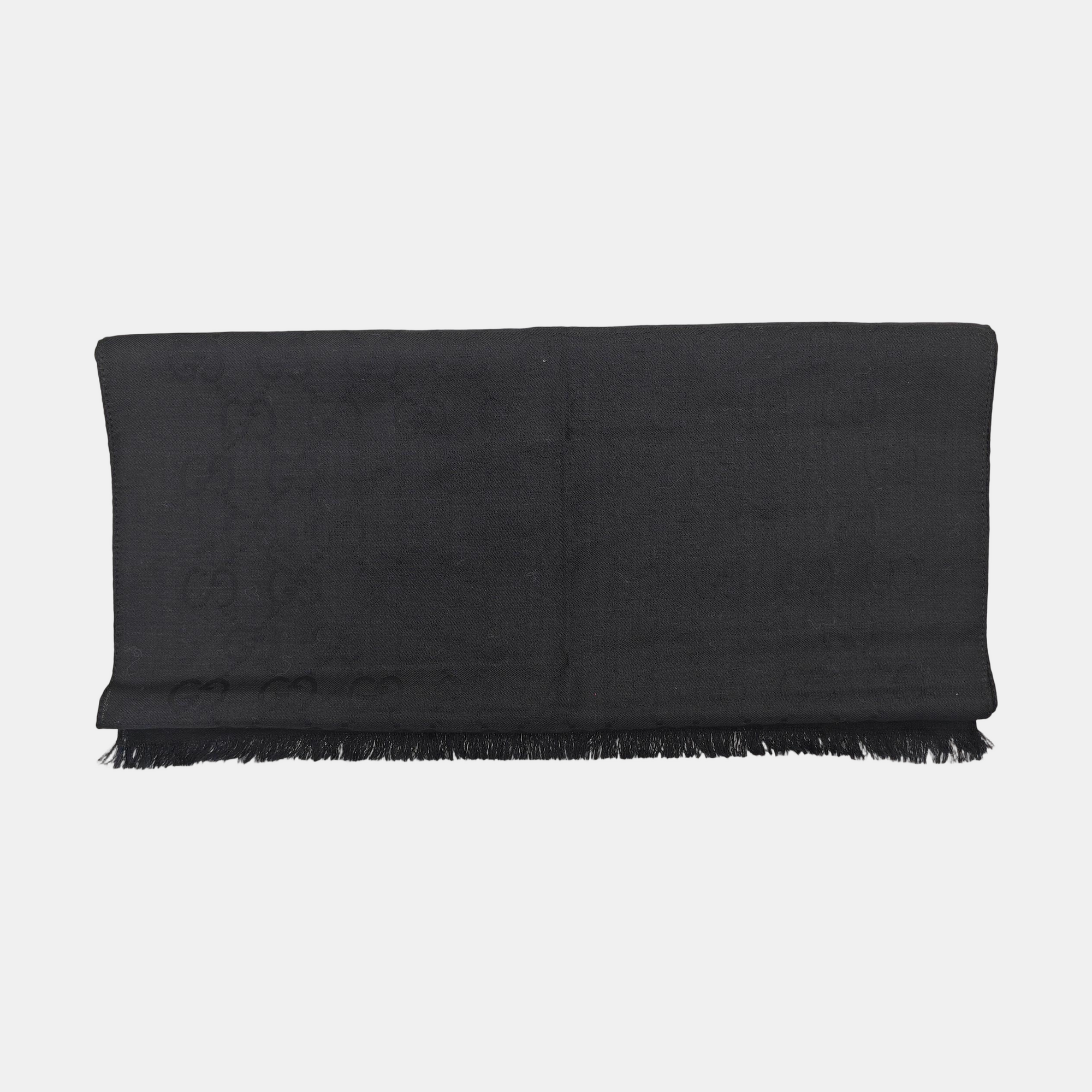 Wool Scarf Black