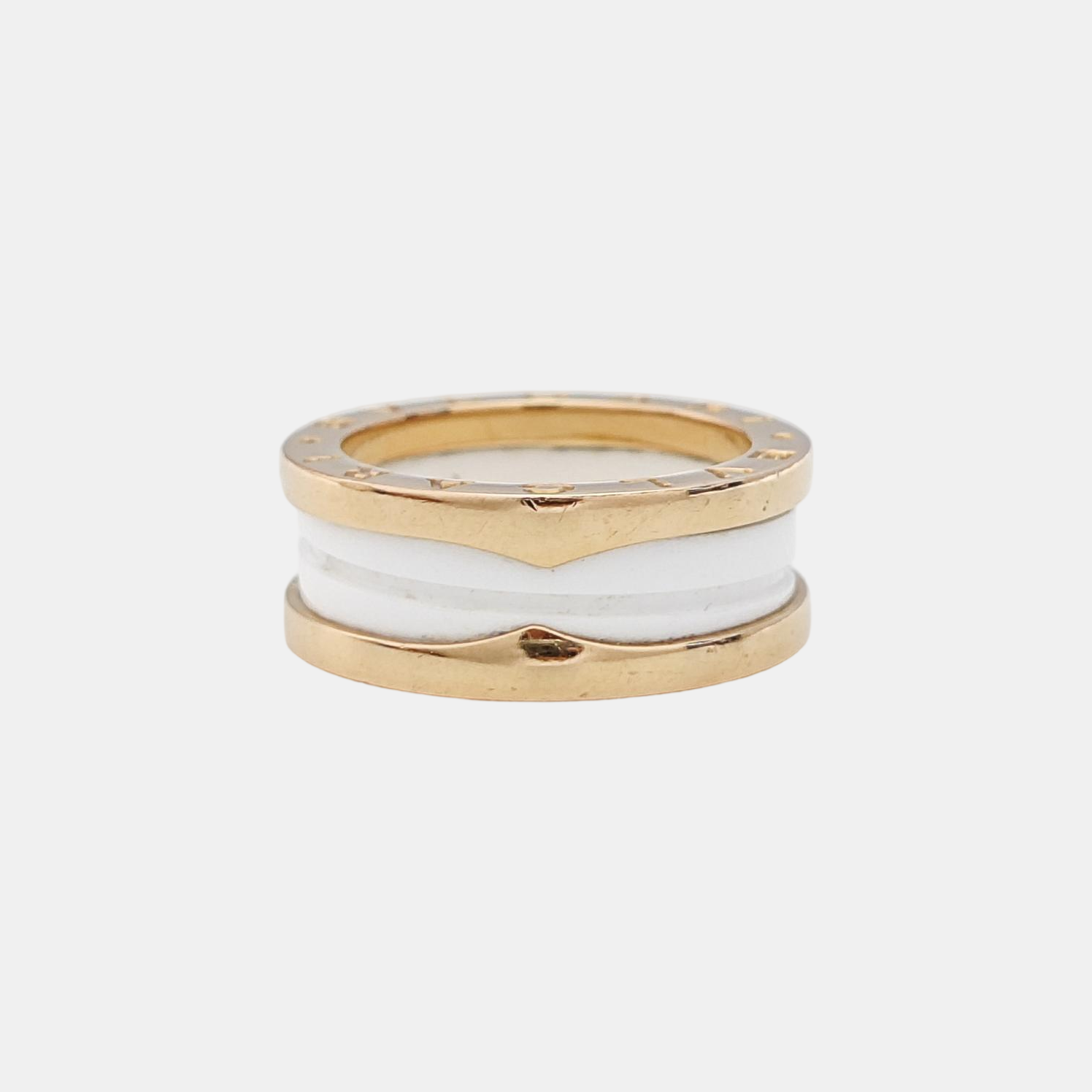 B.ZERO1 18k Rose Gold Ring EU 52