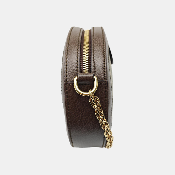 Ophidia Mini Monogram Coated Canvas Beige