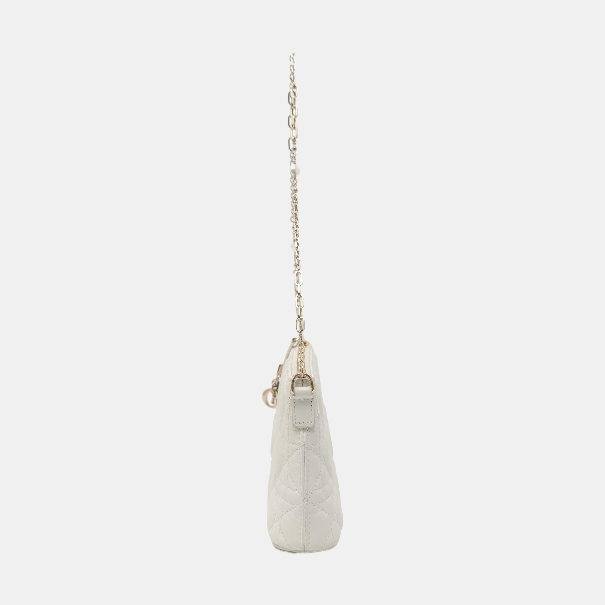 Cannage Calfskin Mini White