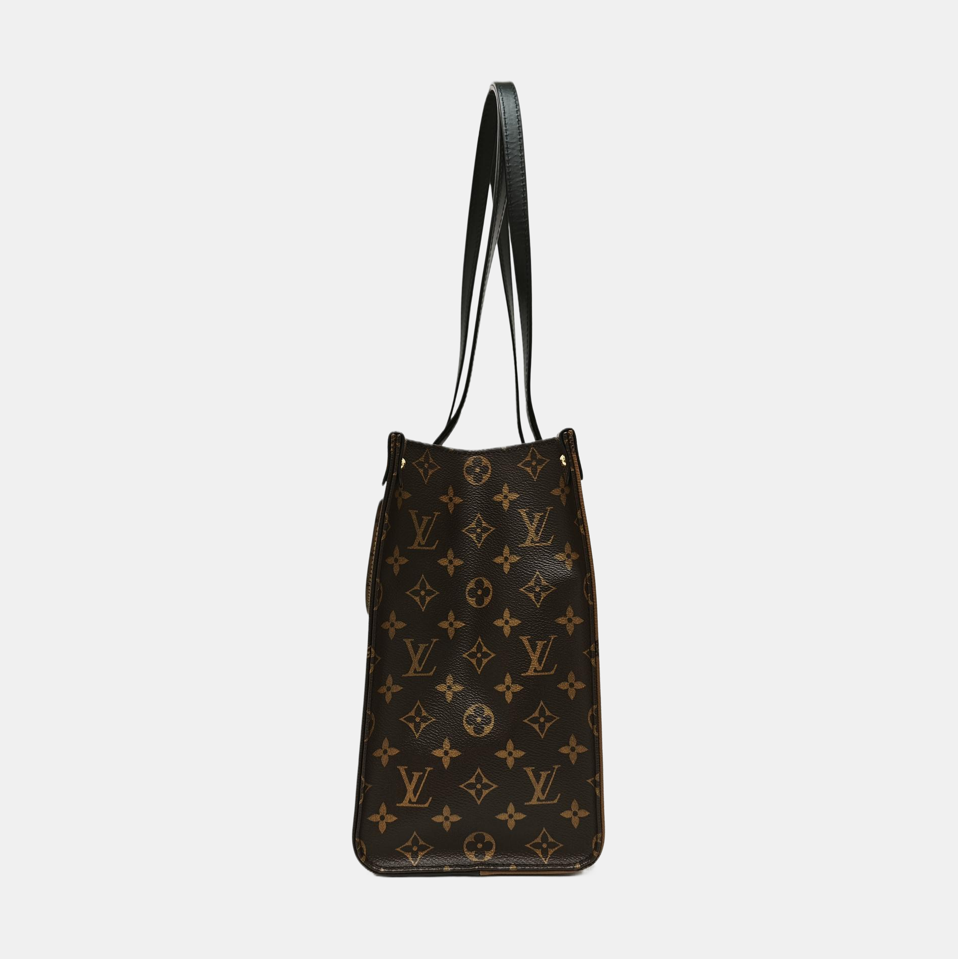 ONTHEGO MM Monogram Coated Canvas Brown