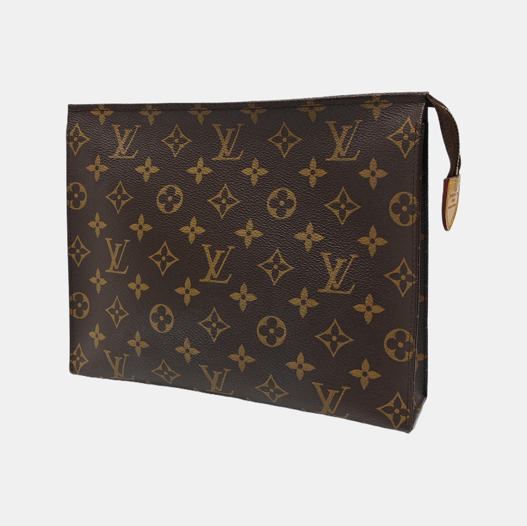 TOILET POCKET 26 Monogram Coated Canvas Brown