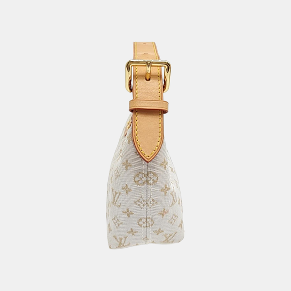 Monogram Fabric Top Handle Bag White