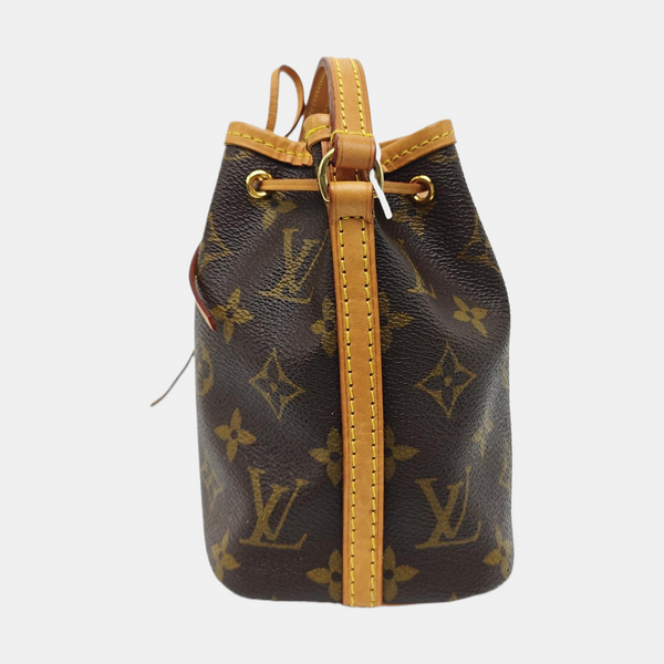 NÉONOÉ Nano Monogram Coated Canvas Brown