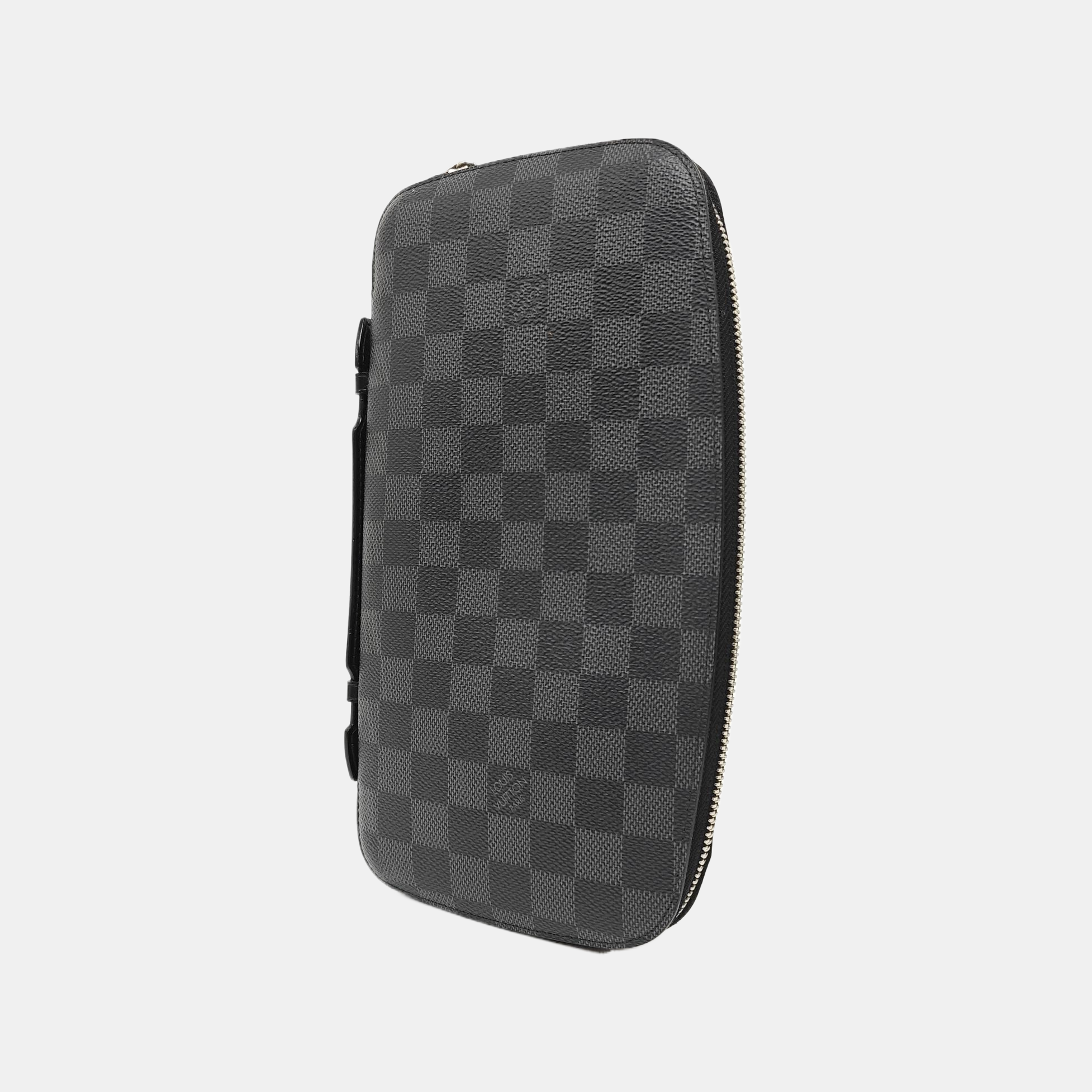 Damier Graphite Coated Canvas Clutch Gray