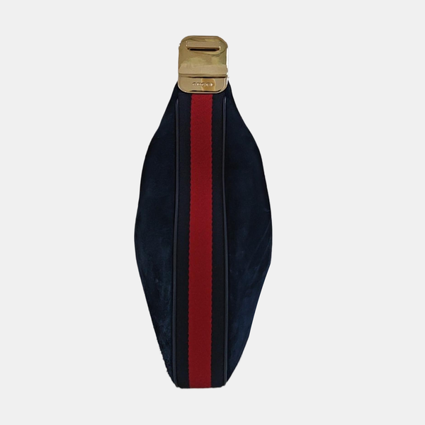 Suede Shoulder Bag Blue