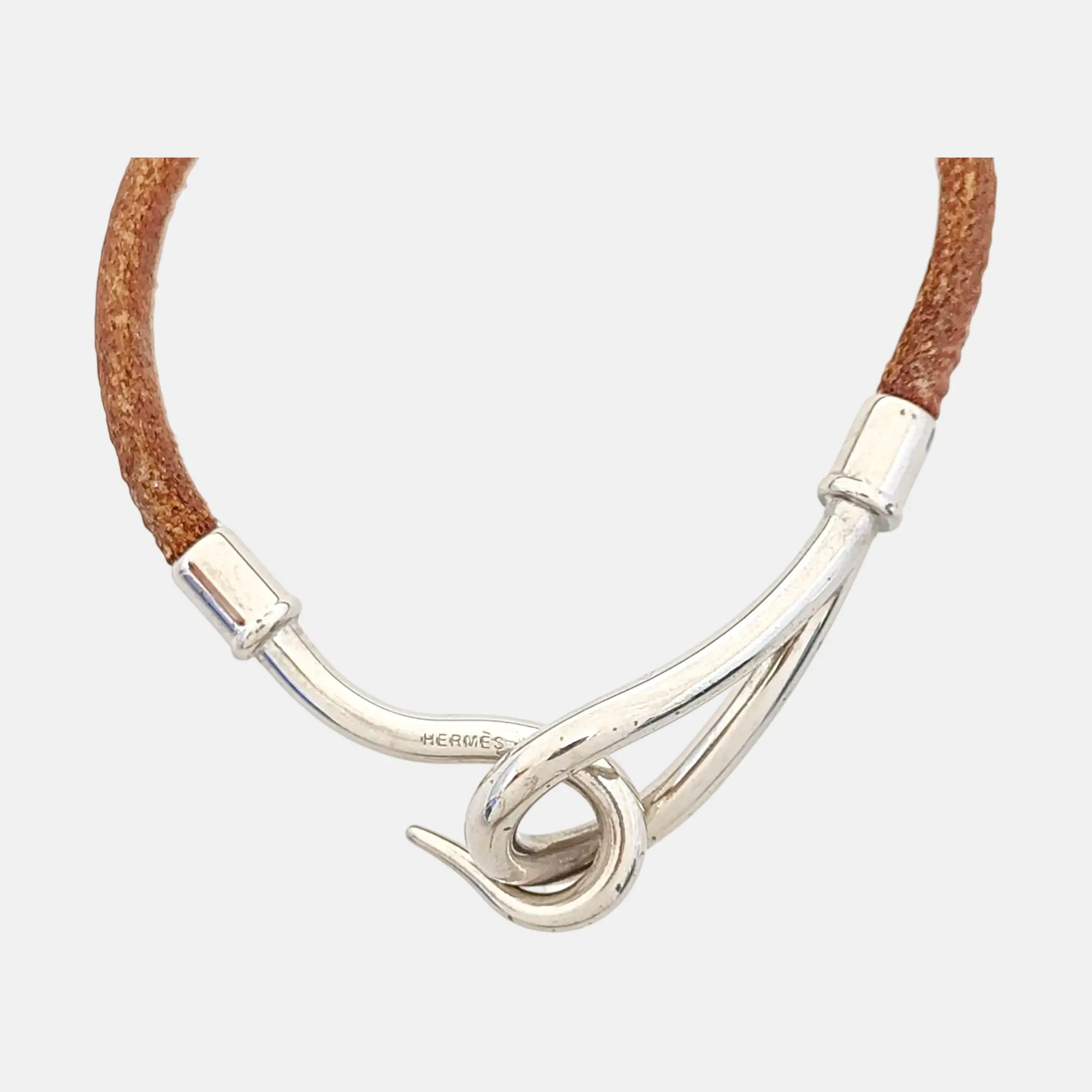 Jumbo Hook Metal Brown Bracelet