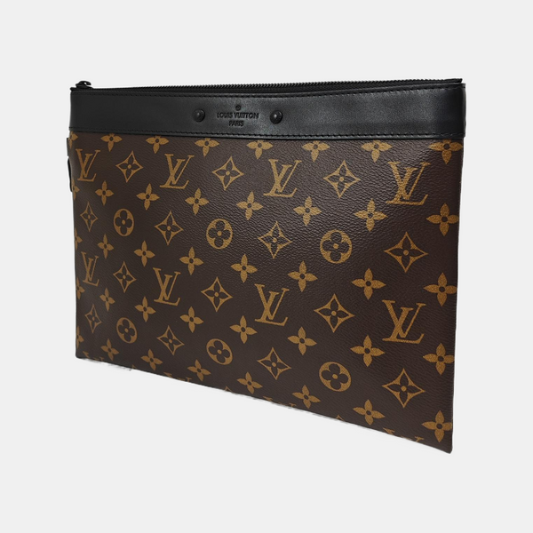 DISCOVERY Monogram Coated Canvas Brown