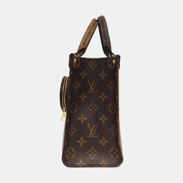 ONTHEGO PM Monogram Coated Canvas Brown