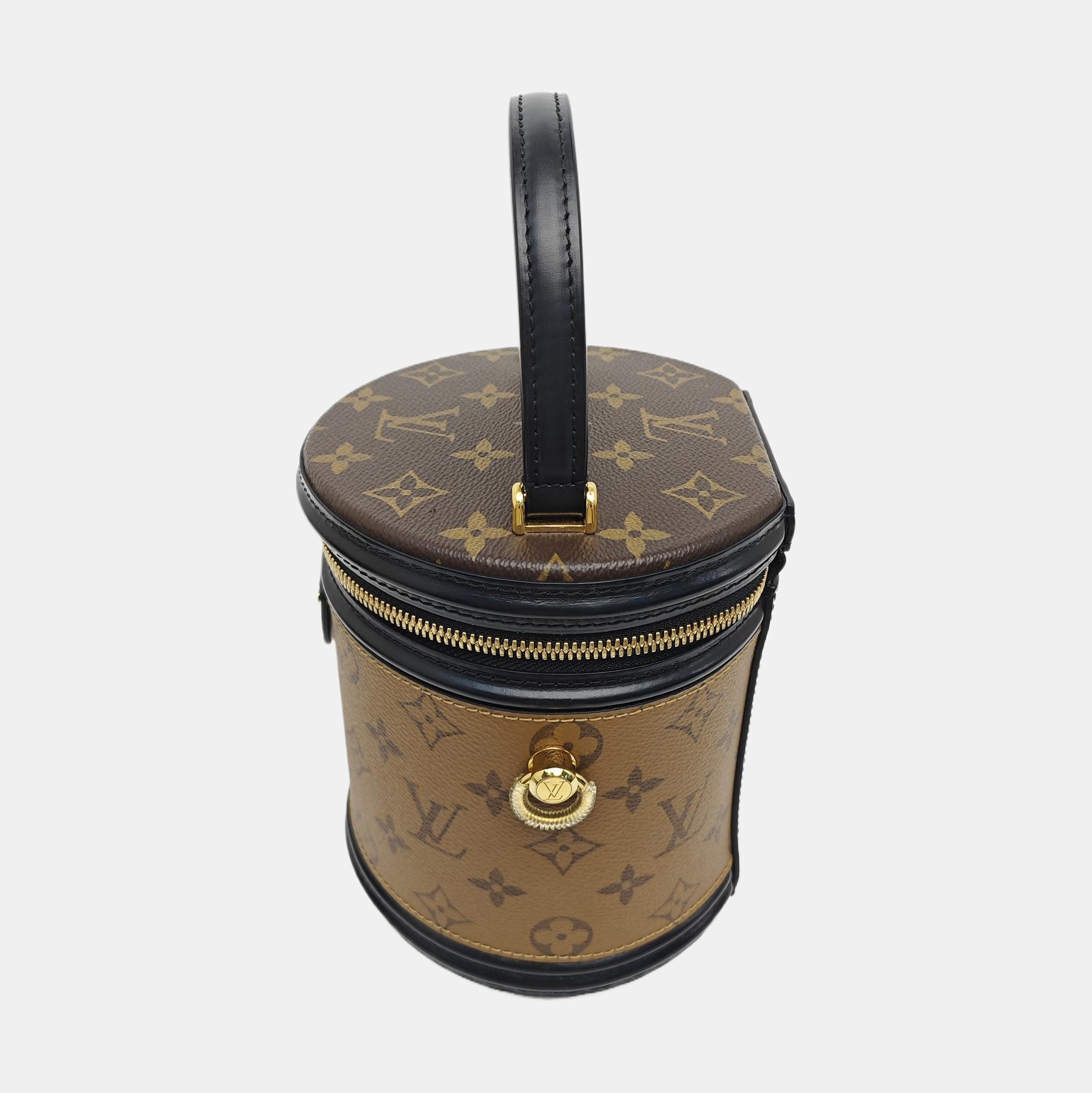 CANNES PM Monogram Coated Canvas Brown