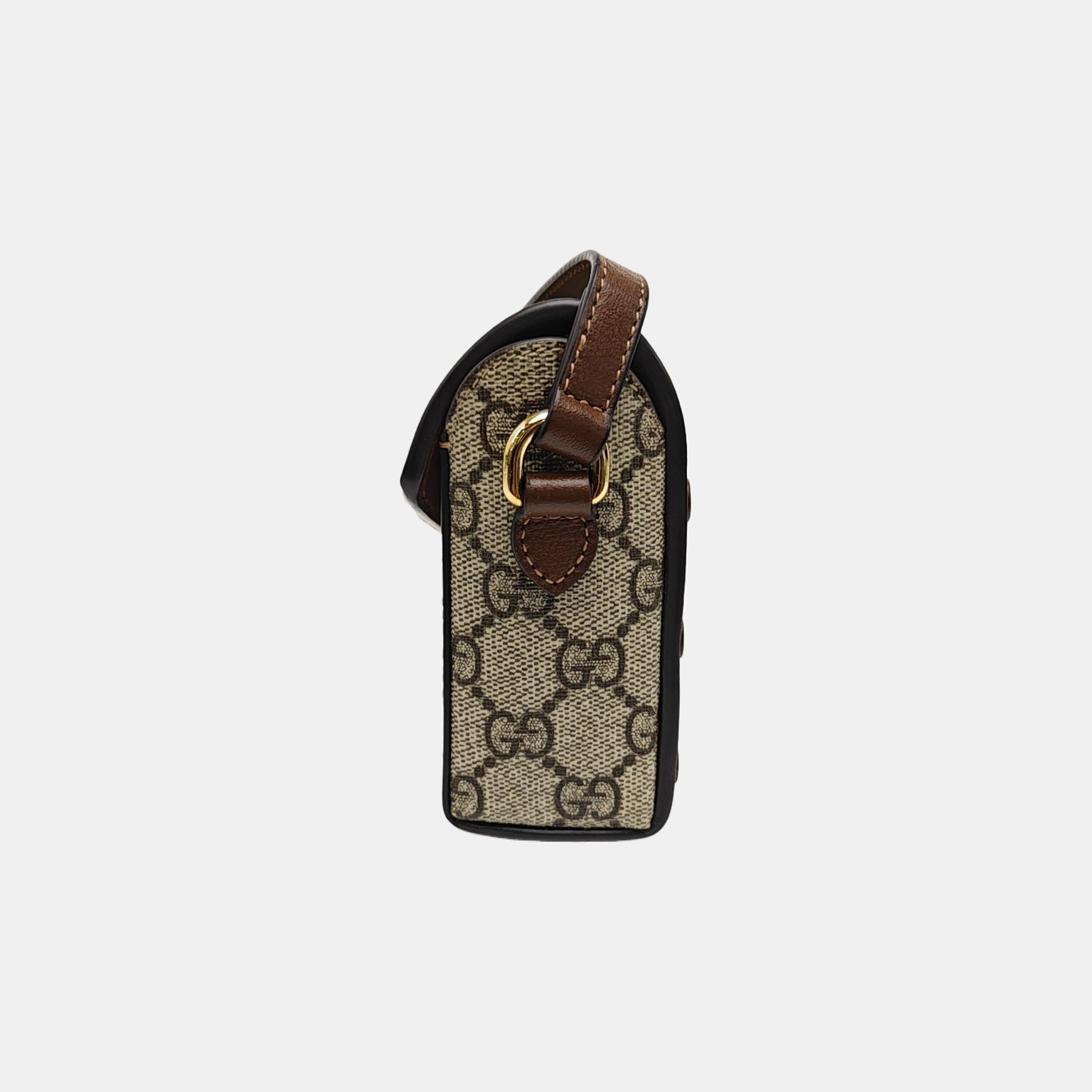 Horsebit 1955 Mini Monogram Coated Canvas Beige