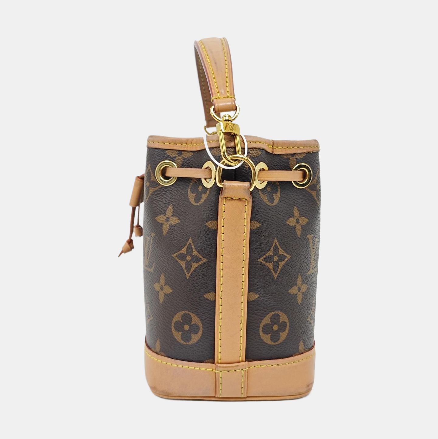 NOÉ Nano Monogram Coated Canvas Brown