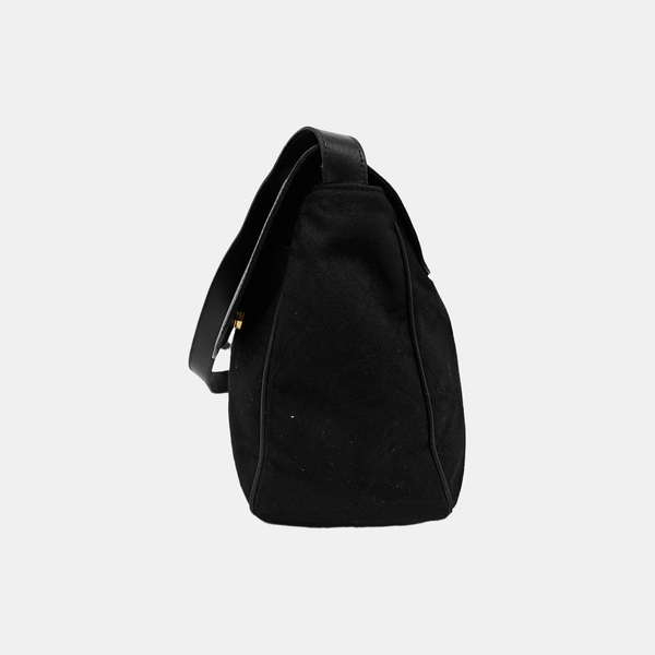 Canvas Shoulder Bag Black